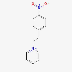 molecular formula C13H13N2O2+ B14295800 1-(2-(4-Nitrophenyl)ethyl)pyridinium CAS No. 118177-67-6