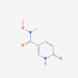 molecular formula C8H10N2O3 B1429584 6-Hydroxy-N-methoxy-N-methyl-nicotinamide CAS No. 928794-16-5