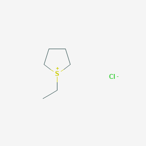 molecular formula C6H13ClS B14295849 1-Ethylthiolan-1-ium chloride CAS No. 114067-61-7