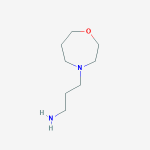 molecular formula C8H18N2O B1429585 3-(1,4-Oxazepan-4-yl)propan-1-amine CAS No. 49809-08-7