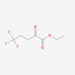 molecular formula C7H9F3O3 B1429586 ethyl 5,5,5-trifluoro-2-oxopentanoate CAS No. 1003322-53-9