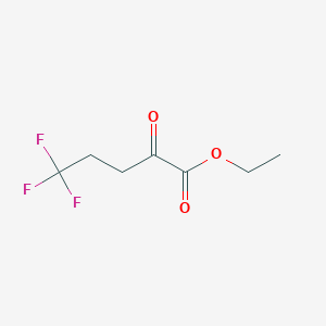 molecular formula C7H9F3O3 B1429586 5,5,5-Trifluoro-2-oxopentanoic acid ethyl ester CAS No. 1003322-53-9