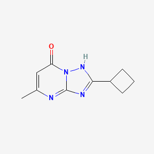 molecular formula C10H12N4O B1429592 2-cyclobutyl-5-methyl[1,2,4]triazolo[1,5-a]pyrimidin-7(4H)-one CAS No. 1379811-25-2