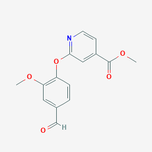 Methyl 2-(4-formyl-2-methoxyphenoxy)isonicotinate