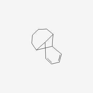 molecular formula C12H16 B14295961 Tricyclo(5.5.0.02,8)dodeca-3,5-diene CAS No. 115245-14-2