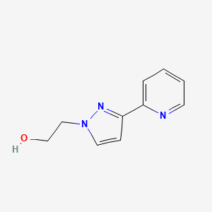 molecular formula C10H11N3O B1429597 2-(3-(pyridin-2-yl)-1H-pyrazol-1-yl)ethanol CAS No. 1049678-66-1