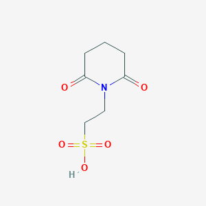 molecular formula C7H11NO5S B1429603 2-(2,6-Dioxopiperidin-1-yl)ethane-1-sulfonic acid CAS No. 1417695-29-4