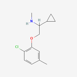 [2-(2-Chloro-5-methylphenoxy)-1-cyclopropylethyl]methylamine
