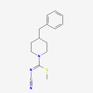 methyl 4-benzyl-N-cyanopiperidine-1-carbimidothioate