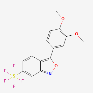 3-(3,4-Dimethoxyphenyl)-6-(pentafluorosulfanyl)benzo[c]isoxazole