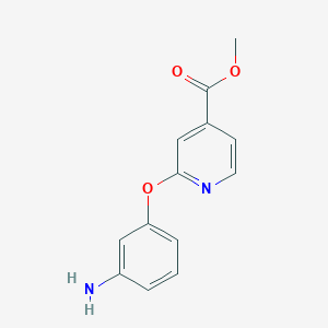 molecular formula C13H12N2O3 B1429620 Methyl 2-(3-aminophenoxy)isonicotinate CAS No. 1415719-46-8
