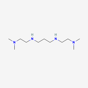 molecular formula C11H28N4 B14296243 N~1~,N~3~-Bis[2-(dimethylamino)ethyl]propane-1,3-diamine CAS No. 125151-86-2