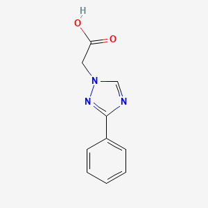 molecular formula C10H9N3O2 B1429633 2-(3-phenyl-1H-1,2,4-triazol-1-yl)acetic acid CAS No. 1368811-52-2