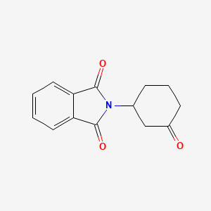 molecular formula C14H13NO3 B1429635 2-(3-oxocyclohexyl)-2,3-dihydro-1H-isoindole-1,3-dione CAS No. 409109-10-0