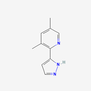 3,5-dimethyl-2-(1H-pyrazol-5-yl)pyridine