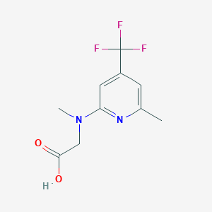 [Methyl-(6-methyl-4-trifluoromethyl-pyridin-2-yl)-amino]-acetic acid