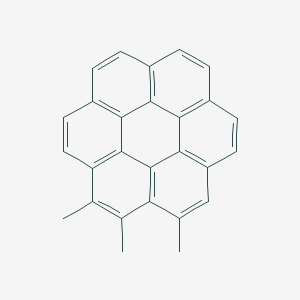 molecular formula C27H18 B14296512 1,2,3-Trimethylcoronene CAS No. 113382-86-8