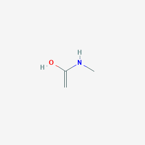 molecular formula C3H7NO B14296576 1-(Methylamino)ethen-1-ol CAS No. 126146-55-2