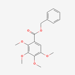 molecular formula C18H20O6 B14296597 Benzyl 2,3,4,5-tetramethoxybenzoate CAS No. 114296-43-4