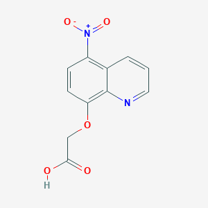 molecular formula C11H8N2O5 B1429662 2-((5-Nitroquinolin-8-yl)oxy)acetic acid CAS No. 118249-55-1