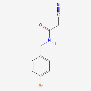 N-[(4-bromophenyl)methyl]-2-cyanoacetamide