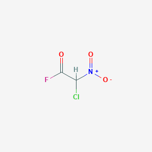 molecular formula C2HClFNO3 B14296675 Chloro(nitro)acetyl fluoride CAS No. 114521-96-9