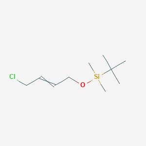 molecular formula C10H21ClOSi B14296693 Tert-butyl[(4-chlorobut-2-EN-1-YL)oxy]dimethylsilane CAS No. 113948-79-1