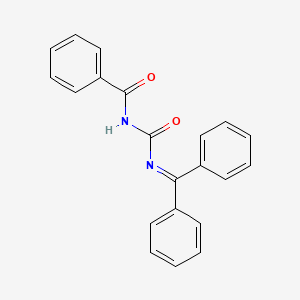 molecular formula C21H16N2O2 B14296742 N-[(Diphenylmethylidene)carbamoyl]benzamide CAS No. 112776-07-5