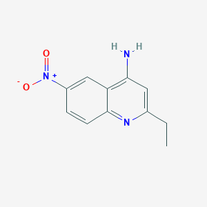 molecular formula C11H11N3O2 B1429679 2-Ethyl-6-nitroquinolin-4-amine CAS No. 1388727-03-4
