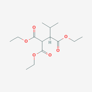 molecular formula C14H24O6 B14296801 Triethyl 3-methylbutane-1,1,2-tricarboxylate CAS No. 113273-10-2