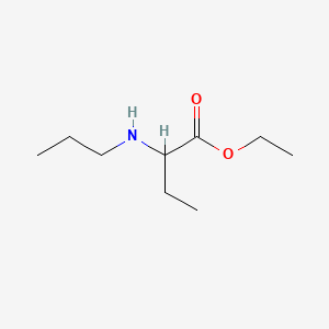 molecular formula C9H19NO2 B1429686 Ethyl 2-(propylamino)butanoate CAS No. 90726-88-8