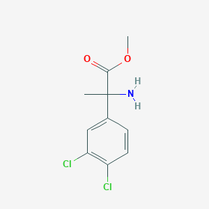molecular formula C10H11Cl2NO2 B1429687 Methyl 2-amino-2-(3,4-dichlorophenyl)propanoate CAS No. 1178456-31-9