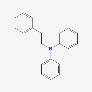 molecular formula C20H19N B14296870 Benzeneethanamine, N,N-diphenyl- CAS No. 115419-49-3