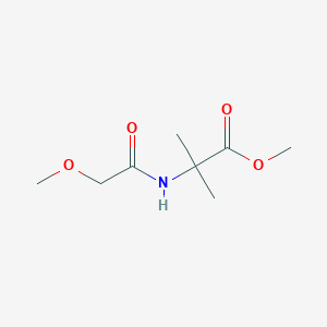 molecular formula C8H15NO4 B1429688 methyl N-(methoxyacetyl)-2-methylalaninate CAS No. 1343038-05-0