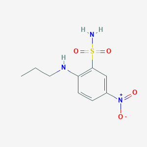 molecular formula C9H13N3O4S B1429690 5-Nitro-2-(propylamino)benzenesulfonamide CAS No. 1337888-68-2