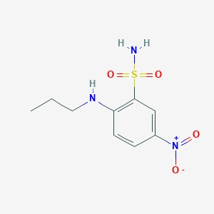 molecular formula C9H13N3O4S B1429690 5-Nitro-2-(propylamino)benzene-1-sulfonamide CAS No. 1337888-68-2
