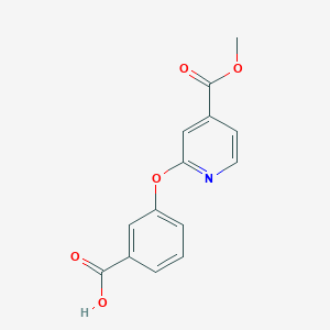 3-{[4-(Methoxycarbonyl)pyridin-2-yl]oxy}benzoic acid