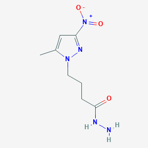 4-(5-methyl-3-nitro-1H-pyrazol-1-yl)butanohydrazide