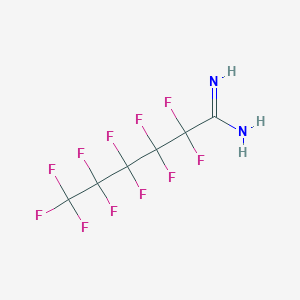 molecular formula C6H3F11N2 B1429710 Perfluorohexanimidamide CAS No. 464-21-1
