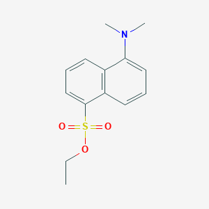 molecular formula C14H17NO3S B14297129 Ethyl 5-(dimethylamino)naphthalene-1-sulfonate CAS No. 121364-64-5