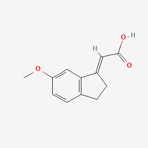 (2E)-(6-methoxy-2,3-dihydro-1H-inden-1-ylidene)acetic acid
