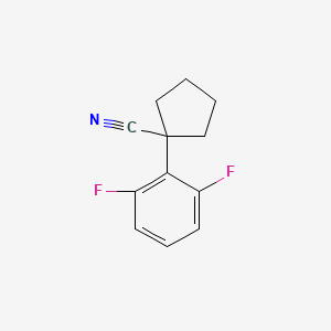 1-(2,6-Difluorophenyl)cyclopentane-1-carbonitrile