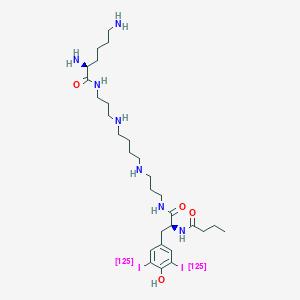 molecular formula C29H51I2N7O4 B142972 Diiodo-philanthotoxin-343-lysine CAS No. 134419-07-1