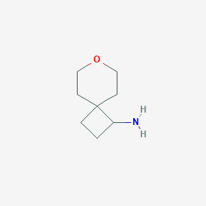 molecular formula C8H15NO B1429726 7-Oxaspiro[3.5]nonan-1-amine CAS No. 1781062-62-1
