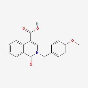 2-(4-Methoxybenzyl)-1-oxo-1,2-dihydroisoquinoline-4-carboxylic acid