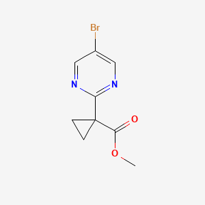 molecular formula C9H9BrN2O2 B1429729 Methyl 1-(5-bromopyrimidin-2-YL)cyclopropanecarboxylate CAS No. 1447607-69-3