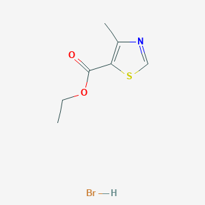 molecular formula C7H10BrNO2S B14297368 Ethyl 4-methyl-1,3-thiazole-5-carboxylate;hydrobromide CAS No. 112121-13-8