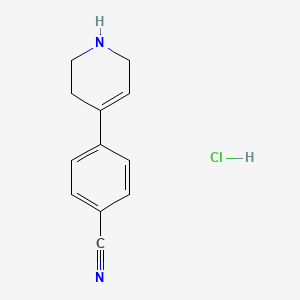 molecular formula C12H13ClN2 B1429743 4-(1,2,3,6-四氢吡啶-4-基)苯甲腈盐酸盐 CAS No. 437998-31-7
