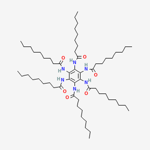 molecular formula C60H108N6O6 B14297448 N,N',N'',N''',N'''',N'''''-(Benzene-1,2,3,4,5,6-hexayl)hexanonanamide CAS No. 113841-05-7
