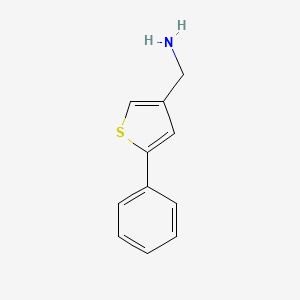 molecular formula C11H11NS B1429746 (5-Phenylthiophen-3-yl)methanamine CAS No. 838893-06-4